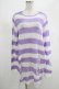 画像1: KILL STAR / Viola Knit Sweater M ホワイト×パープル H-25-03-07-1050-SL-TO-KB-ZH (1)
