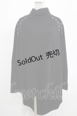 画像1: KILL STAR / Condemnation Knit Sweater S 黒 H-25-03-07-1055-SL-TO-KB-ZH