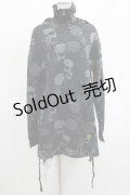KILL STAR / Tzompantli Oversized Hoodie XS 黒 H-25-03-07-1059-SL-TO-KB-ZY