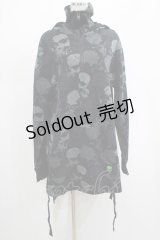 KILL STAR / Tzompantli Oversized Hoodie XS 黒 H-25-03-07-1059-SL-TO-KB-ZY
