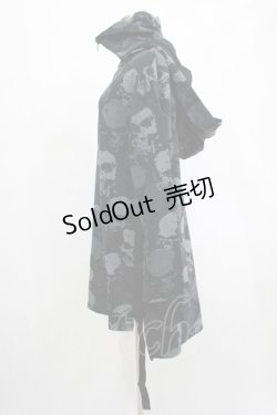 画像2: KILL STAR / Tzompantli Oversized Hoodie XS 黒 H-25-03-07-1059-SL-TO-KB-ZY