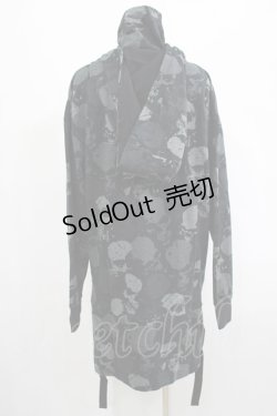 画像3: KILL STAR / Tzompantli Oversized Hoodie XS 黒 H-25-03-07-1059-SL-TO-KB-ZY