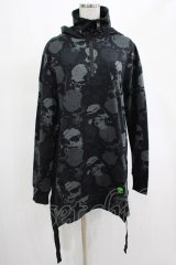 KILL STAR / Tzompantli Oversized Hoodie XS 黒 H-25-03-07-1061-SL-TO-KB-ZT129