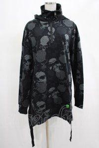 KILL STAR / Tzompantli Oversized Hoodie XS 黒 H-25-03-07-1061-SL-TO-KB-ZT129