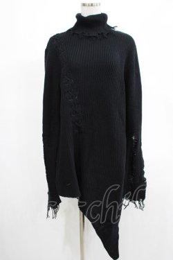 画像1: KILL STAR / Placebo Knit Sweater XS 黒 H-25-03-07-1062-SL-CO-KB-ZT182