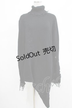 画像1: KILL STAR / Placebo Knit Sweater XS 黒 H-25-03-07-1062-SL-CO-KB-ZT182
