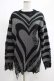 画像1: KILL STAR / Libi Sweater XS 黒×シルバーグレー H-25-03-07-1065-SL-TO-KB-ZT181 (1)
