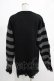画像3: KILL STAR / Libi Sweater XS 黒×シルバーグレー H-25-03-07-1065-SL-TO-KB-ZT181 (3)