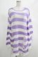 画像1: KILL STAR / Viola Knit Sweater L ホワイト×パープル H-25-03-07-1066-SL-TO-KB-ZI (1)