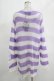 画像3: KILL STAR / Viola Knit Sweater L ホワイト×パープル H-25-03-07-1066-SL-TO-KB-ZI (3)