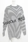 KILL STAR / Libi Sweater XS 黒×シルバーグレー H-25-03-07-1075-SL-TO-KB-OS