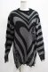 画像1: KILL STAR / Libi Sweater XS 黒×シルバーグレー H-25-03-07-1075-SL-TO-KB-OS (1)