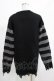 画像3: KILL STAR / Libi Sweater XS 黒×シルバーグレー H-25-03-07-1075-SL-TO-KB-OS (3)
