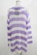 画像3: KILL STAR / Viola Knit Sweater L ホワイト×パープル H-25-03-07-1078-SL-TO-KB-ZI (3)