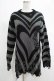 画像1: KILL STAR / Libi Sweater XS 黒×シルバーグレー H-25-03-07-1079-SL-TO-KB-ZY (1)