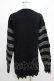 画像3: KILL STAR / Libi Sweater XS 黒×シルバーグレー H-25-03-07-1079-SL-TO-KB-ZY (3)