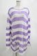 画像1: KILL STAR / Viola Knit Sweater L ホワイト×パープル H-25-03-07-1080-SL-TO-KB-OS (1)
