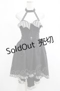 DARK IN LOVE / Black cross necktie striped prom high low dress M ブラック H-25-03-07-1010-PU-OP-KB-ZH