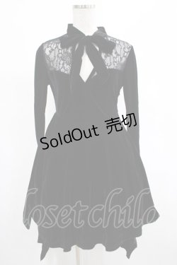 画像1: KILL STAR / Grimina Velvet Sorcery Dress XS 黒 H-25-03-07-1014-SL-OP-KB-ZI
