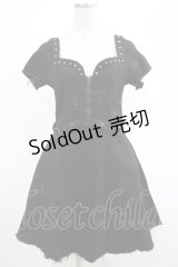 KILL STAR / Time Out Zip Denim Dress S 黒 H-25-03-07-1018-SL-OP-KB-ZH