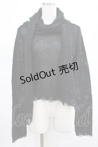 KILL STAR / Aillean Hooded Wrap Top XS 黒 H-25-03-07-1025-SL-TO-KB-ZH