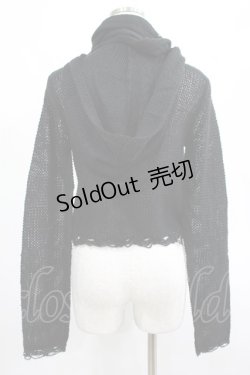 画像3: KILL STAR / Aillean Hooded Wrap Top XS 黒 H-25-03-07-1025-SL-TO-KB-ZH