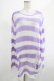 画像1: KILL STAR / Viola Knit Sweater L ホワイト×パープル H-25-03-07-1026-SL-TO-KB-ZH (1)