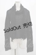 KILL STAR / Aillean Hooded Wrap Top S 黒 H-25-03-07-1027-SL-TO-KB-ZT195