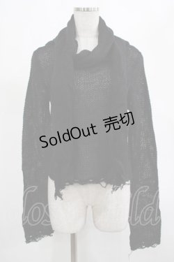 画像1: KILL STAR / Aillean Hooded Wrap Top S 黒 H-25-03-07-1027-SL-TO-KB-ZT195