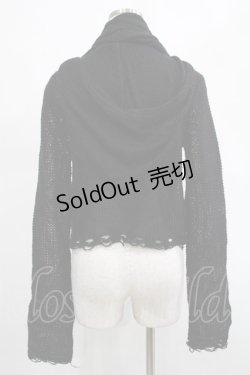画像3: KILL STAR / Aillean Hooded Wrap Top S 黒 H-25-03-07-1027-SL-TO-KB-ZT195
