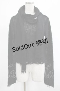 KILL STAR / Aillean Hooded Wrap Top S 黒 H-25-03-07-1029-SL-TO-KB-ZH