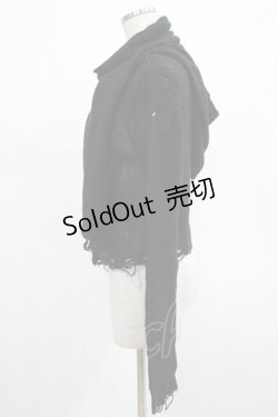 画像2: KILL STAR / Aillean Hooded Wrap Top S 黒 H-25-03-07-1029-SL-TO-KB-ZH