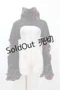 DARK IN LOVE / Gothic lolita bell sleeves wooly cape M 黒 H-25-03-08-059-PU-TO-KB-ZH