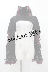 DARK IN LOVE / Gothic lolita bell sleeves wooly cape M 黒 H-25-03-08-059-PU-TO-KB-ZH