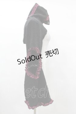画像3: DARK IN LOVE / Gothic lolita bell sleeves wooly cape M 黒 H-25-03-08-059-PU-TO-KB-ZH