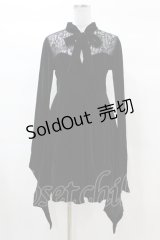 KILL STAR / Grimina Velvet Sorcery Dress S 黒 H-25-03-08-007-SL-OP-KB-ZS