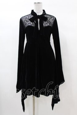 画像1: KILL STAR / Grimina Velvet Sorcery Dress S 黒 H-25-03-08-010-SL-OP-KB-ZH