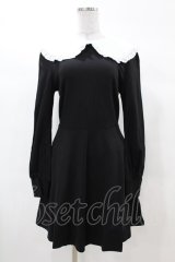 KILL STAR / Mystra Collar Dress S 黒×白 H-25-03-08-011-SL-OP-KB-ZH