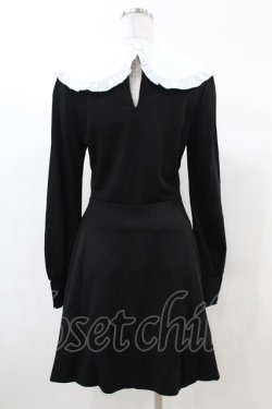画像2: KILL STAR / Mystra Collar Dress S 黒×白 H-25-03-08-011-SL-OP-KB-ZH