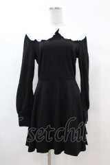 KILL STAR / Mystra Collar Dress S 黒×白 H-25-03-08-012-SL-OP-KB-ZH