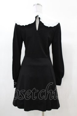 画像2: KILL STAR / Mystra Collar Dress S 黒×白 H-25-03-08-012-SL-OP-KB-ZH