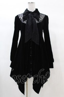 画像1: KILL STAR / Nymyra Velvet Cameo Dress L 黒 H-25-03-08-002-SL-OP-KB-ZH