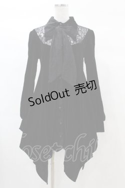 画像1: KILL STAR / Nymyra Velvet Cameo Dress L 黒 H-25-03-08-002-SL-OP-KB-ZT331