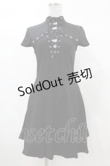 KILL STAR / Tied Up Skater Dress XS 黒 H-25-03-08-019-SL-OP-KB-ZS