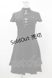 KILL STAR / Tied Up Skater Dress XS 黒 H-25-03-08-019-SL-OP-KB-ZS
