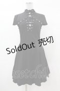 KILL STAR / Tied Up Skater Dress XS 黒 H-25-03-08-020-SL-OP-KB-ZY