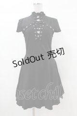 KILL STAR / Tied Up Skater Dress XS 黒 H-25-03-08-020-SL-OP-KB-ZY