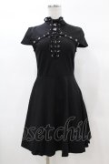 KILL STAR / Tied Up Skater Dress XS 黒 H-25-03-08-022-SL-OP-KB-ZH