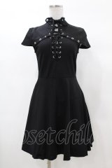 KILL STAR / Tied Up Skater Dress XS 黒 H-25-03-08-022-SL-OP-KB-ZH