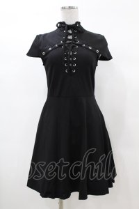 KILL STAR / Tied Up Skater Dress XS 黒 H-25-03-08-022-SL-OP-KB-ZH